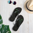 Binary Instructions To Keep Moving The World Forward With Venusian Earth In Green on Flip Flops