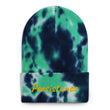 Persistence In Gold Embroidery on Tie-Dye Beanie