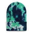 Future In Pearl Embroidery on Tie-Dye Beanie