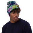 5813 In Gold Embroidery on Tie-Dye Beanie