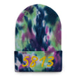 5813 In Gold Embroidery on Tie-Dye Beanie