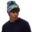 Wisdom In Marble Embroidery on Tie-Dye Beanie