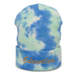 Education In Copper Embroidery on Tie-Dye Beanie