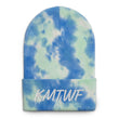 KMTWF In Pearl Embroidery on Tie-Dye Beanie