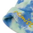 Optimist In Gold Embroidery on Tie-Dye Beanie