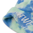 KMTWF In Pearl Embroidery on Tie-Dye Beanie