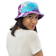 Lead In Silver Embroidery on Tie-Dye Bucket Hat