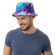 Dream In Sapphire Embroidery on Tie-Dye Bucket Hat