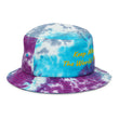 Keep Moving The World Forward In Gold Embroidery on Tie-Dye Bucket Hat