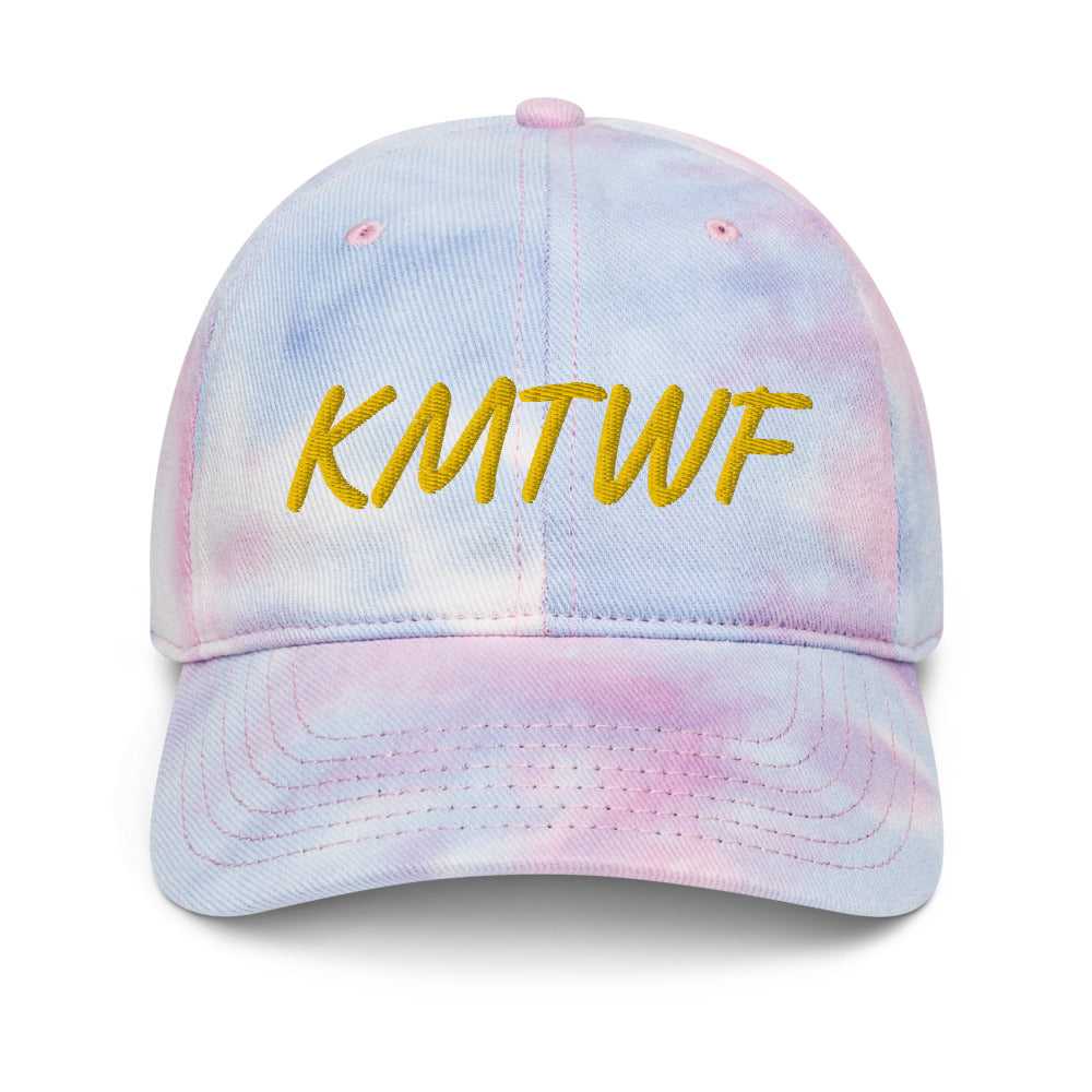 KMTWF In Gold Embroidery on Tie-Dye Hat