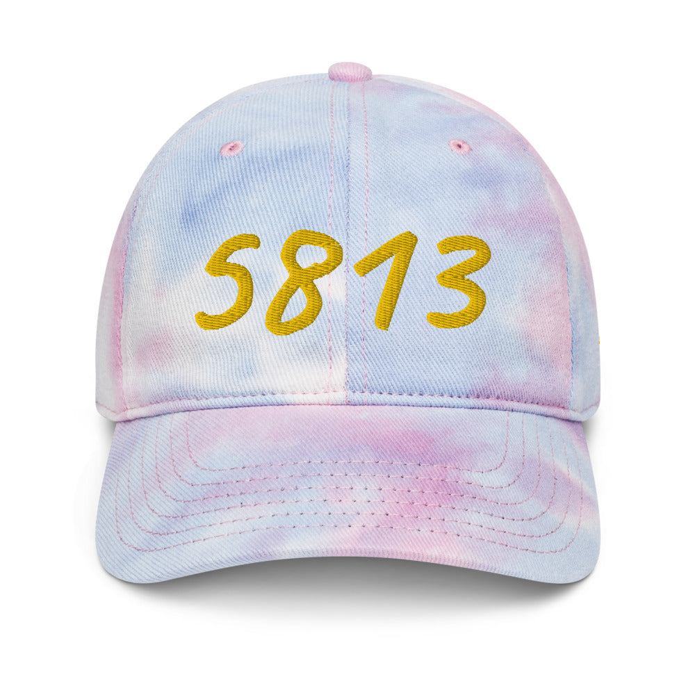 5813 In Gold Embroidery on Tie-Dye Hat