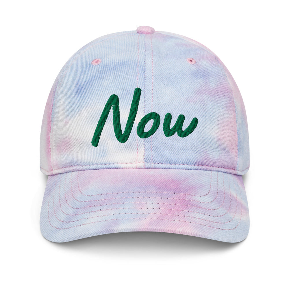 Now In Emerald Embroidery on Tie-Dye Hat