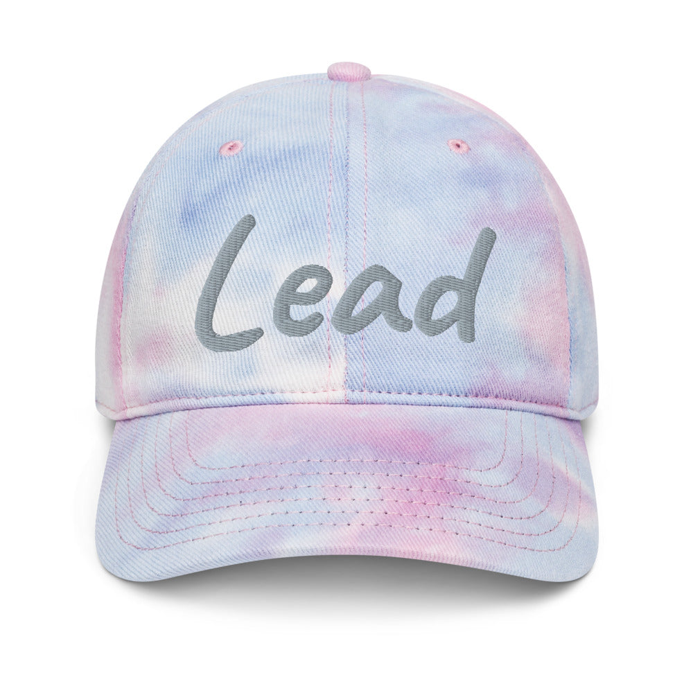 Lead In Silver Embroidery on Tie-Dye Hat