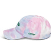 Now In Emerald Embroidery on Tie-Dye Hat