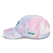 Joy In Emerald Embroidery on Tie-Dye Hat