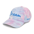 Dream In Sapphire Embroidery on Tie-Dye Hat