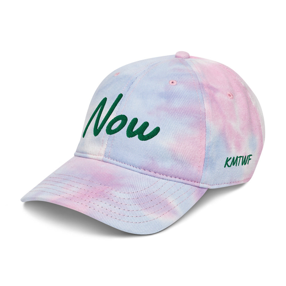 Now In Emerald Embroidery on Tie-Dye Hat