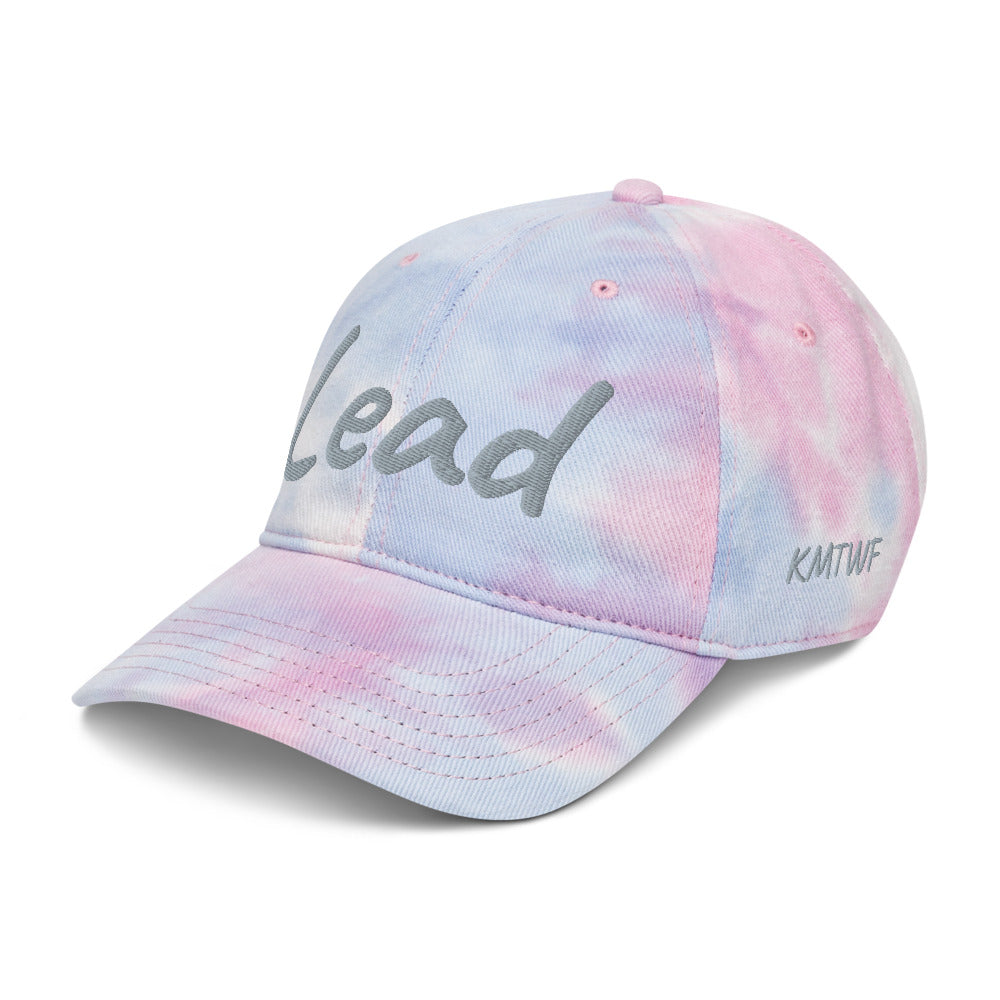 Lead In Silver Embroidery on Tie-Dye Hat