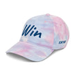 Win In Sapphire Embroidery on Tie-Dye Hat