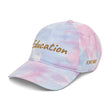 Education In Copper Embroidery on Tie-Dye Hat