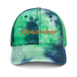 Remember In Celluloid Embroidery on Tie-Dye Hat