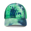 Win In Sapphire Embroidery on Tie-Dye Hat