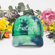 Future In Pearl Embroidery on Tie-Dye Hat