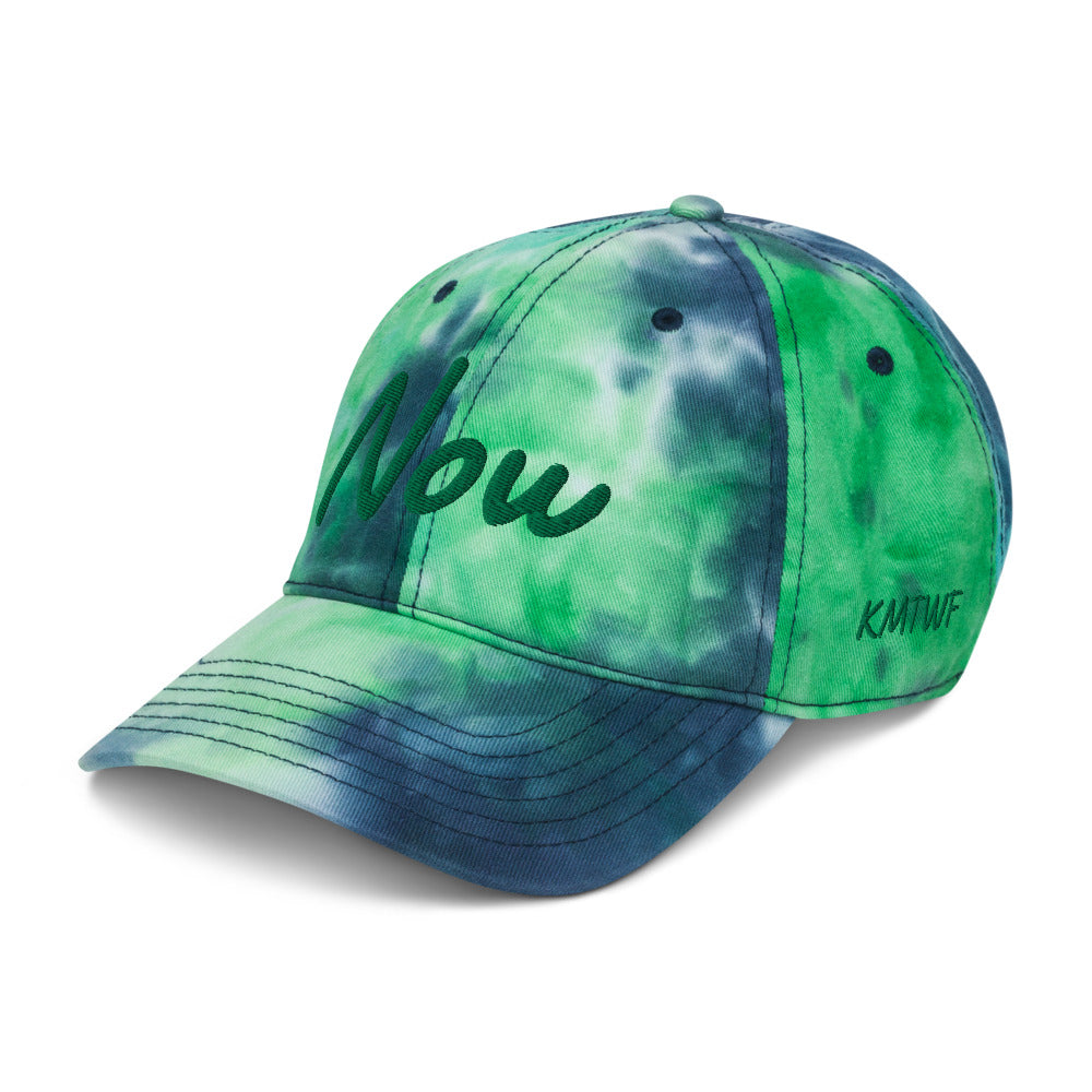 Now In Emerald Embroidery on Tie-Dye Hat