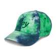 Joy In Emerald Embroidery on Tie-Dye Hat