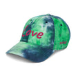 Love In Star Rose Quartz Embroidery on Tie-Dye Hat