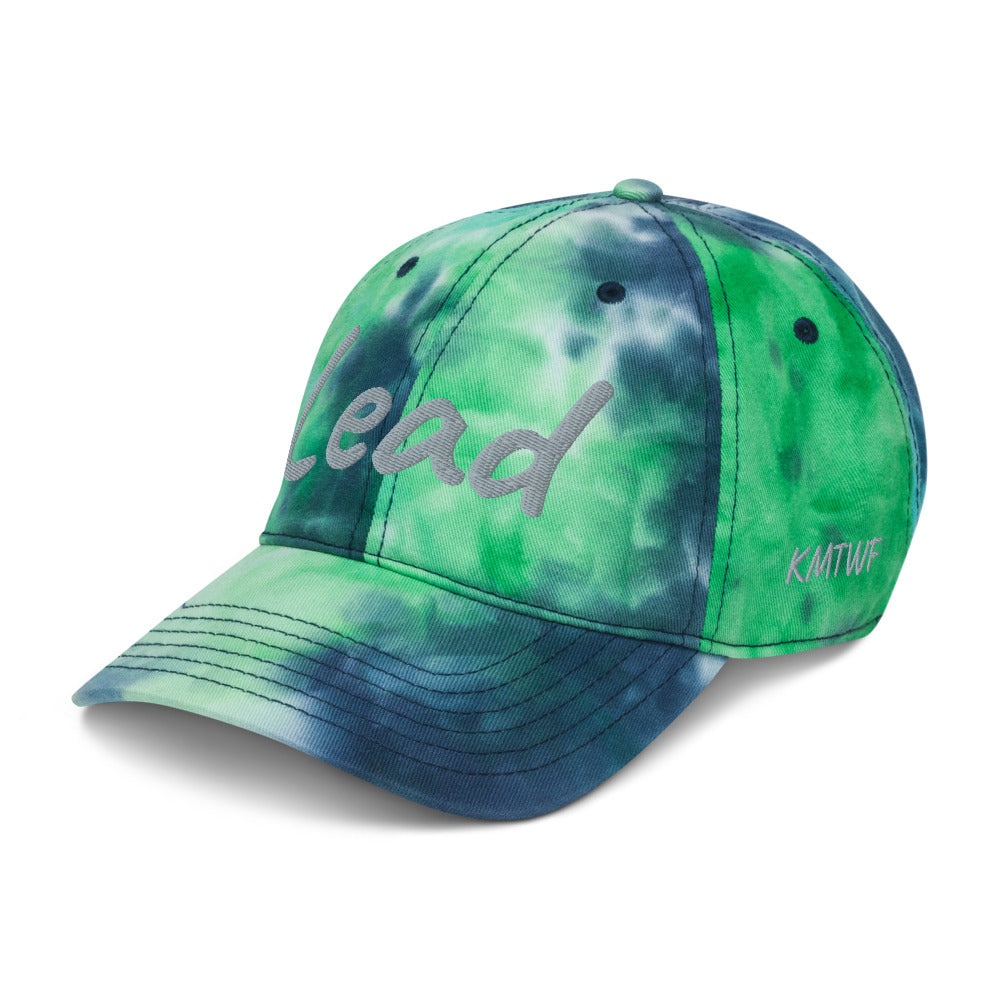 Lead In Silver Embroidery on Tie-Dye Hat