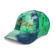 Listen In Copper Embroidery on Tie-Dye Hat