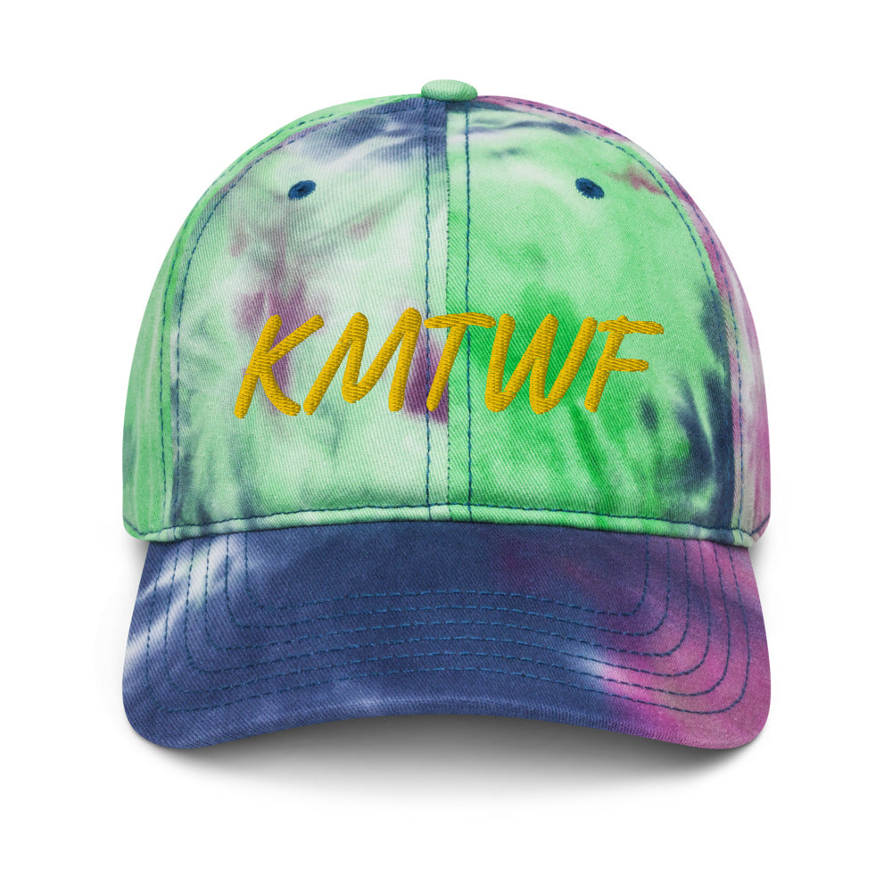 KMTWF In Gold Embroidery on Tie-Dye Hat