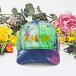 KMTWF In Gold Embroidery on Tie-Dye Hat