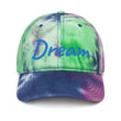 Dream In Sapphire Embroidery on Tie-Dye Hat