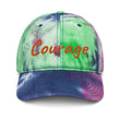 Courage In Amber Embroidery on Tie-Dye Hat