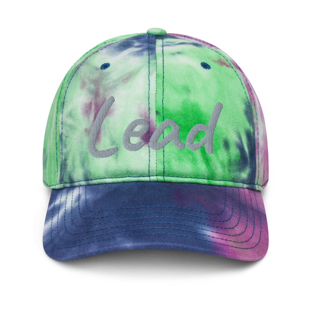 Lead In Silver Embroidery on Tie-Dye Hat