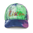 Listen In Copper Embroidery on Tie-Dye Hat