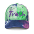 Truth In Amethyst Embroidery on Tie-Dye Hat