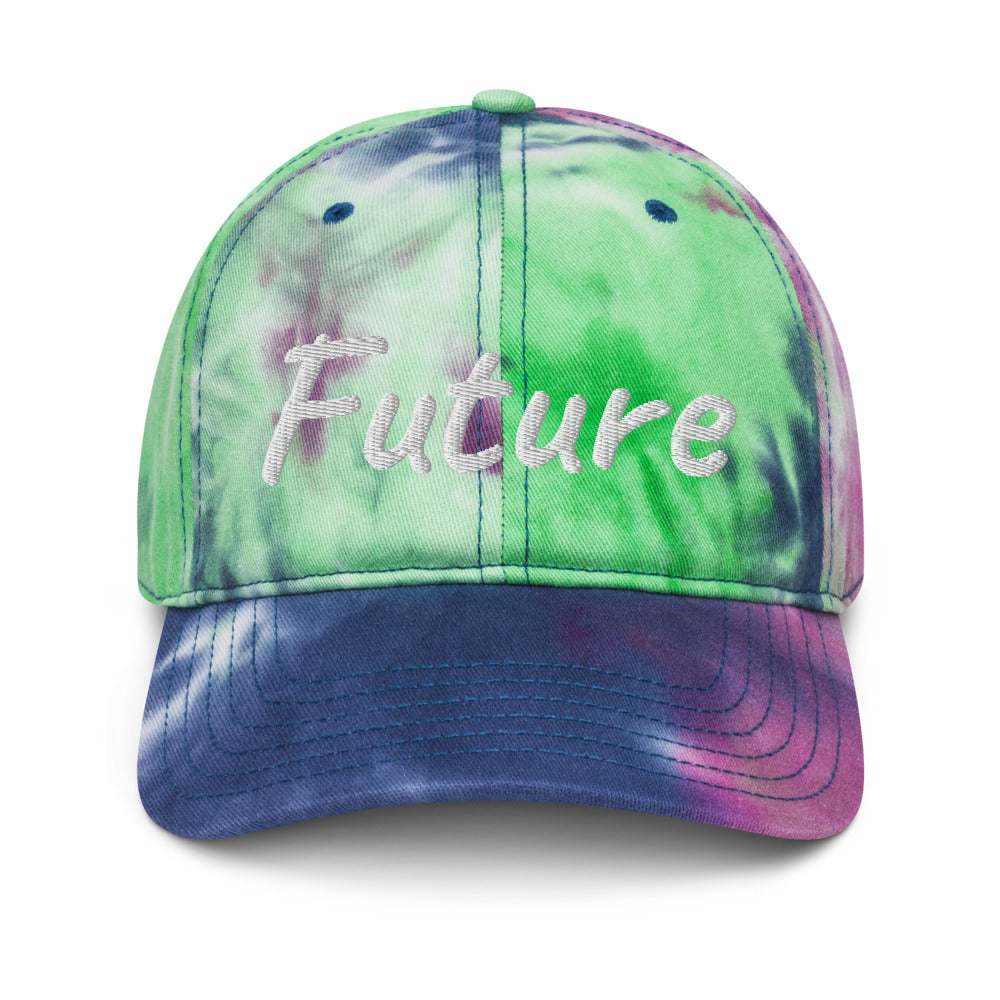 Future In Pearl Embroidery on Tie-Dye Hat