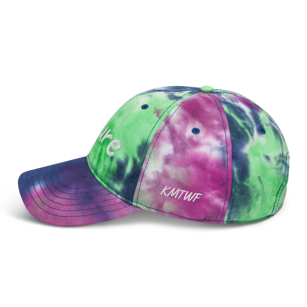 Future In Pearl Embroidery on Tie-Dye Hat