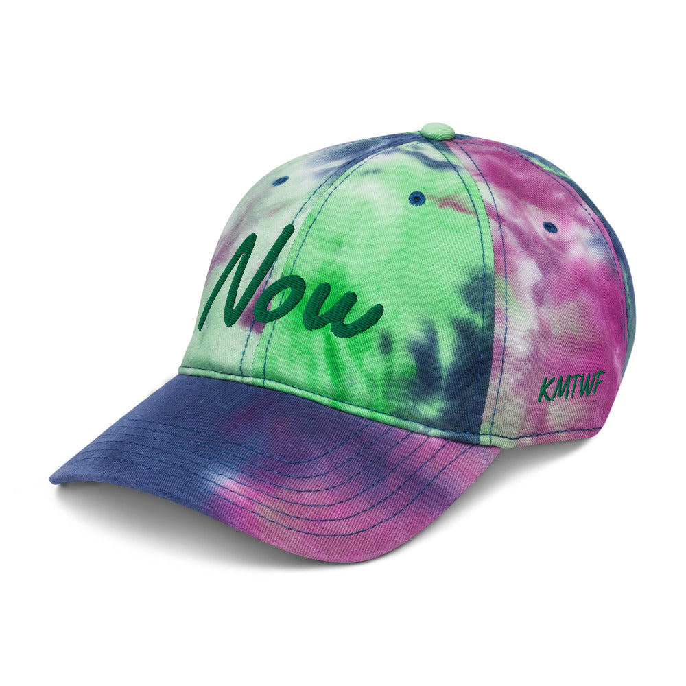 Now In Emerald Embroidery on Tie-Dye Hat