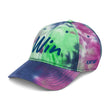 Win In Sapphire Embroidery on Tie-Dye Hat