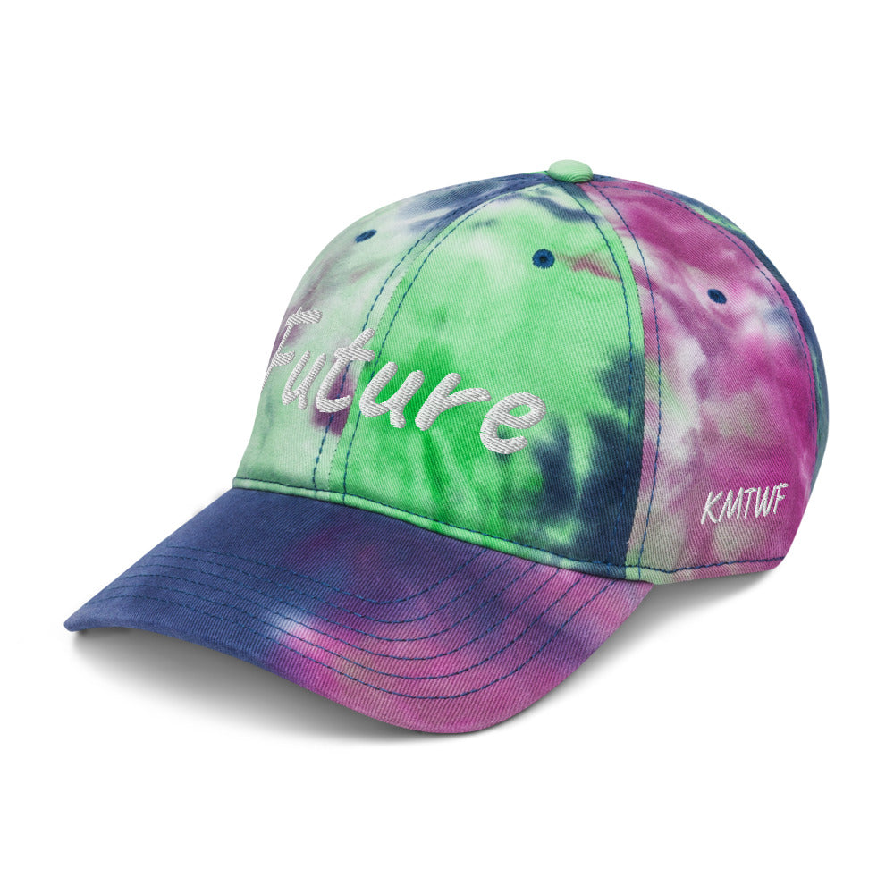 Future In Pearl Embroidery on Tie-Dye Hat