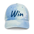 Win In Sapphire Embroidery on Tie-Dye Hat