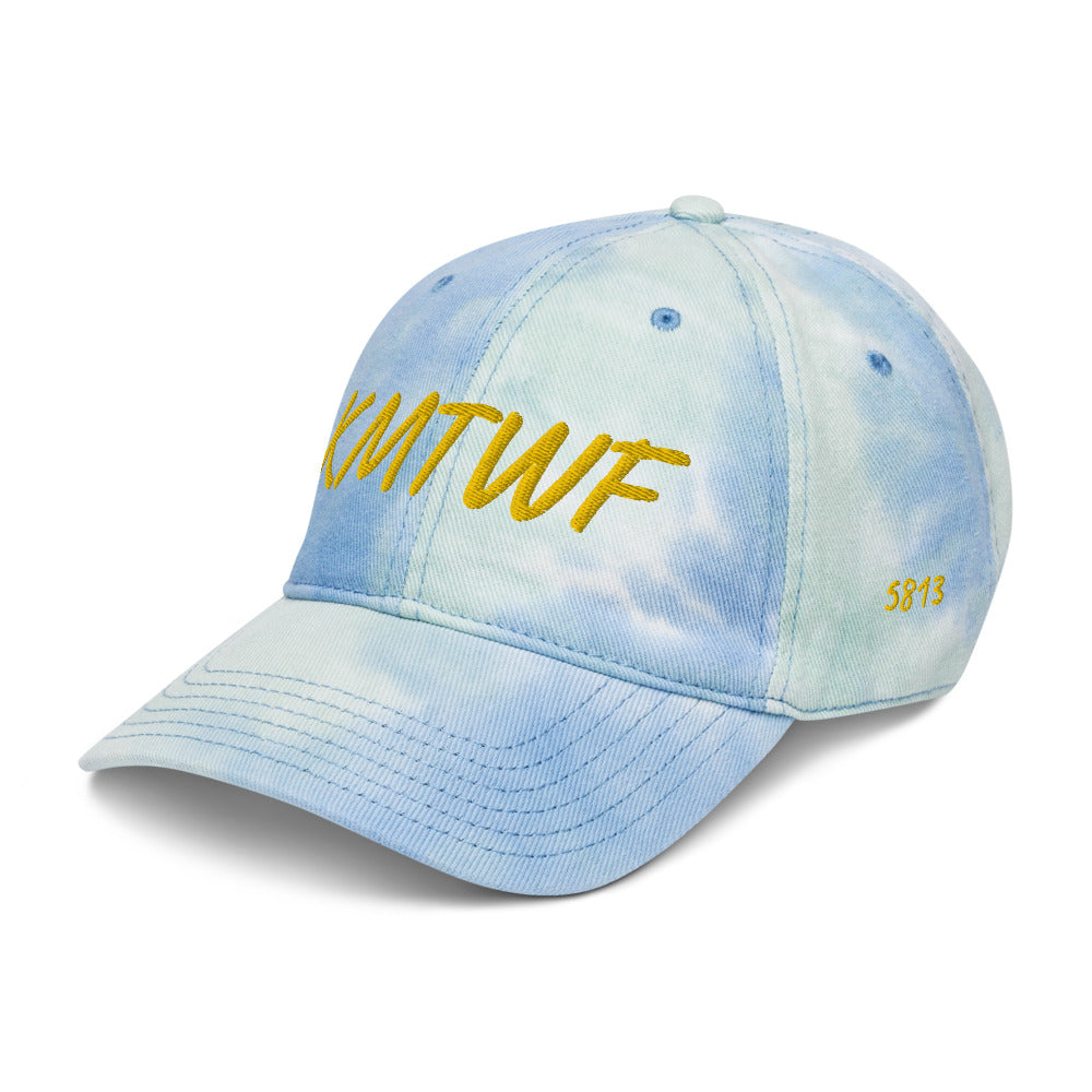 KMTWF In Gold Embroidery on Tie-Dye Hat