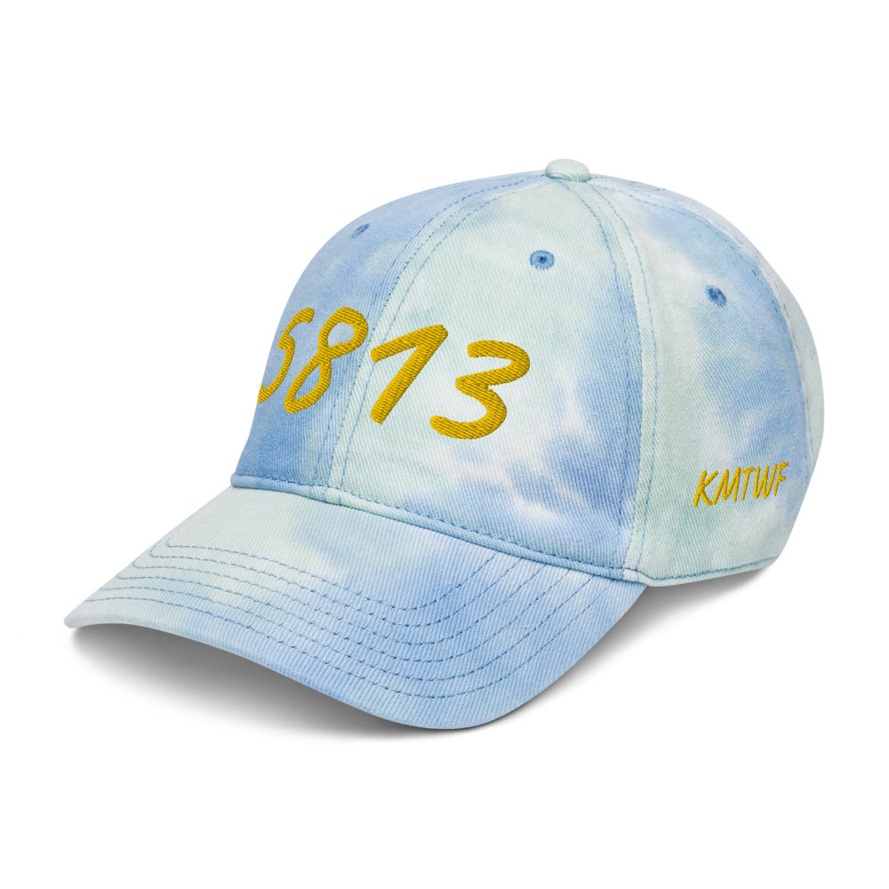 5813 In Gold Embroidery on Tie-Dye Hat