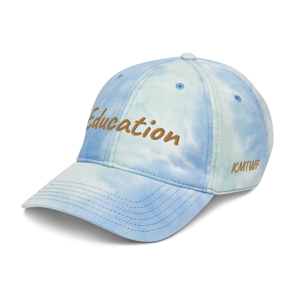 Education In Copper Embroidery on Tie-Dye Hat