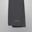 Listen In Copper Embroidery on Turkish Cotton Towel