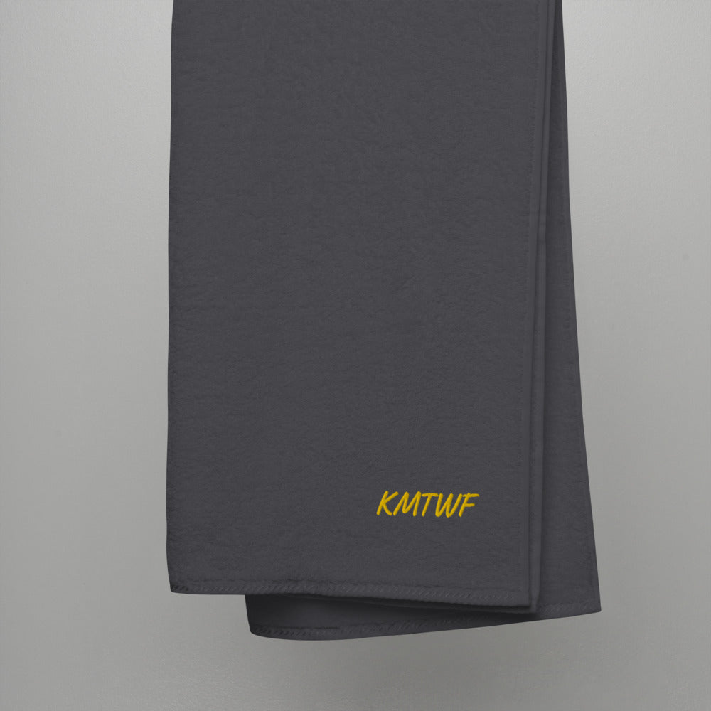 KMTWF In Gold Embroidery on Turkish Cotton Towel